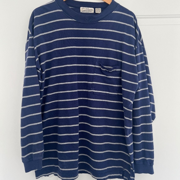 Vintage Stripped Long Sleeve T Shirt - Men's XL - Picture 1 of 9